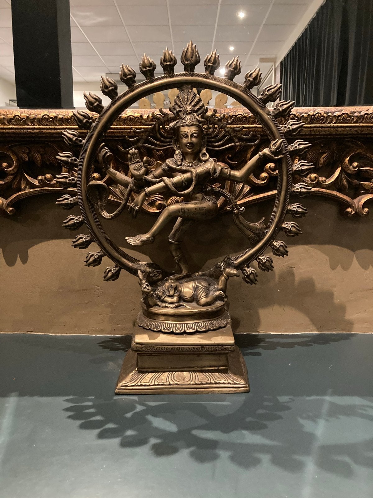 Bronzen beeld van Shiva Nataraja, de kosmische danser, India, Handgemaakt, Ophalen of Verzenden, 65 cm