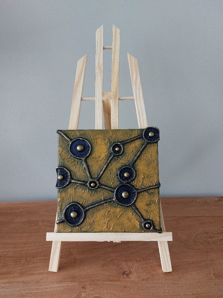 Schilderij Handmade  "Verbinden", Ophalen of Verzenden