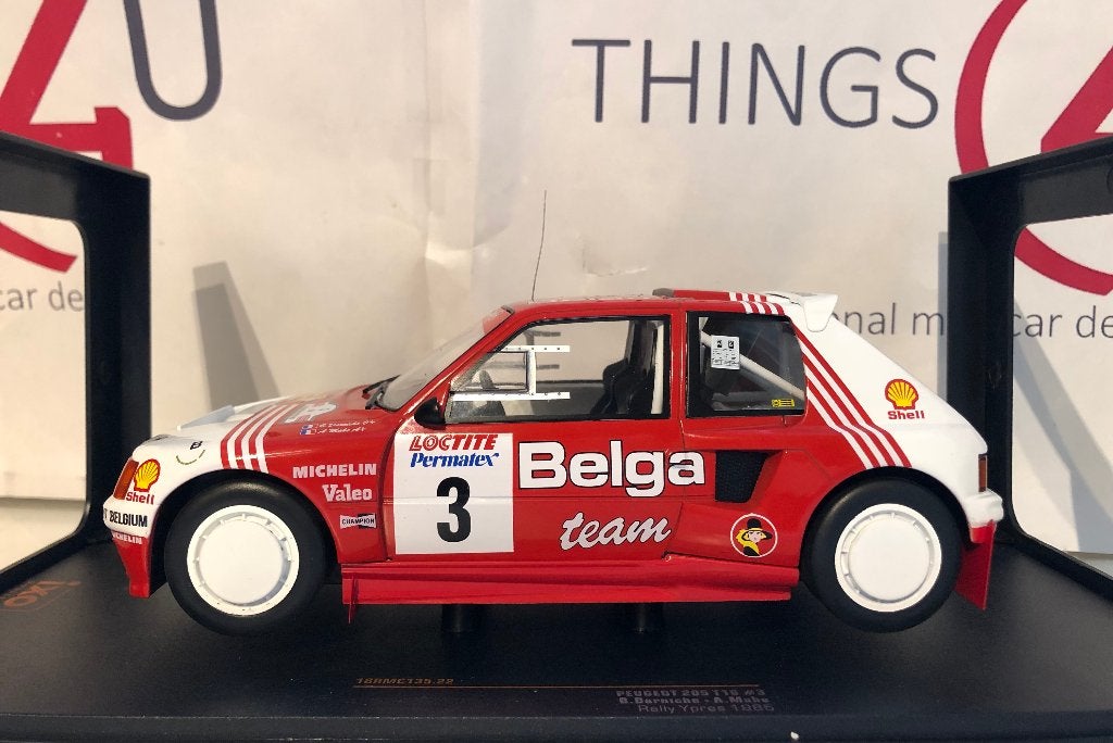 Ixo 1:18 Peugeot 205 T16 No.3, Rally Ypres 1985 Darniche, Ophalen of Verzenden, Nieuw, Auto, Overige merken
