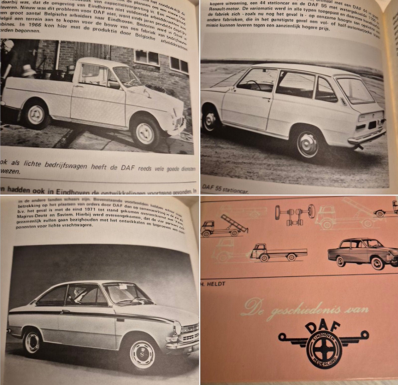 1970 hardcover gebonden boek Daf personen wagens, Ophalen of Verzenden, Overige merken