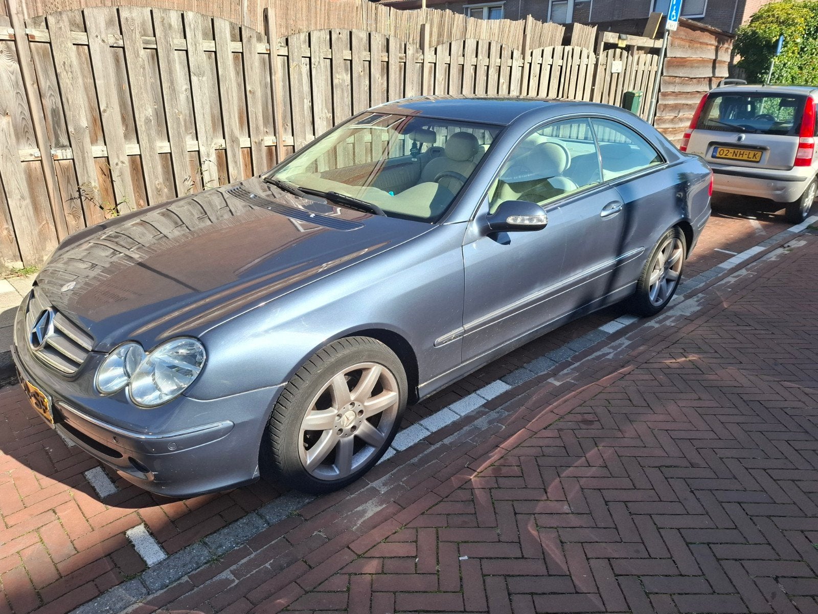 Mercedes-Benz CLK 1.8 Clk200 Kompr Coupe AUT 2004 Blauw, Auto's, Automaat, Achterwielaandrijving, 4 cilinders, 1796 cc