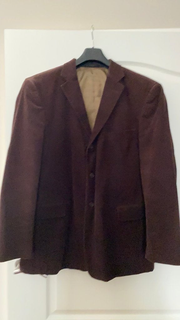Colbert Bruin Rib Maat 54 MERK Angelo Litrico, Kleding | Heren, Maat 52/54 (L), Bruin, Angelo Litrico, Ophalen of Verzenden