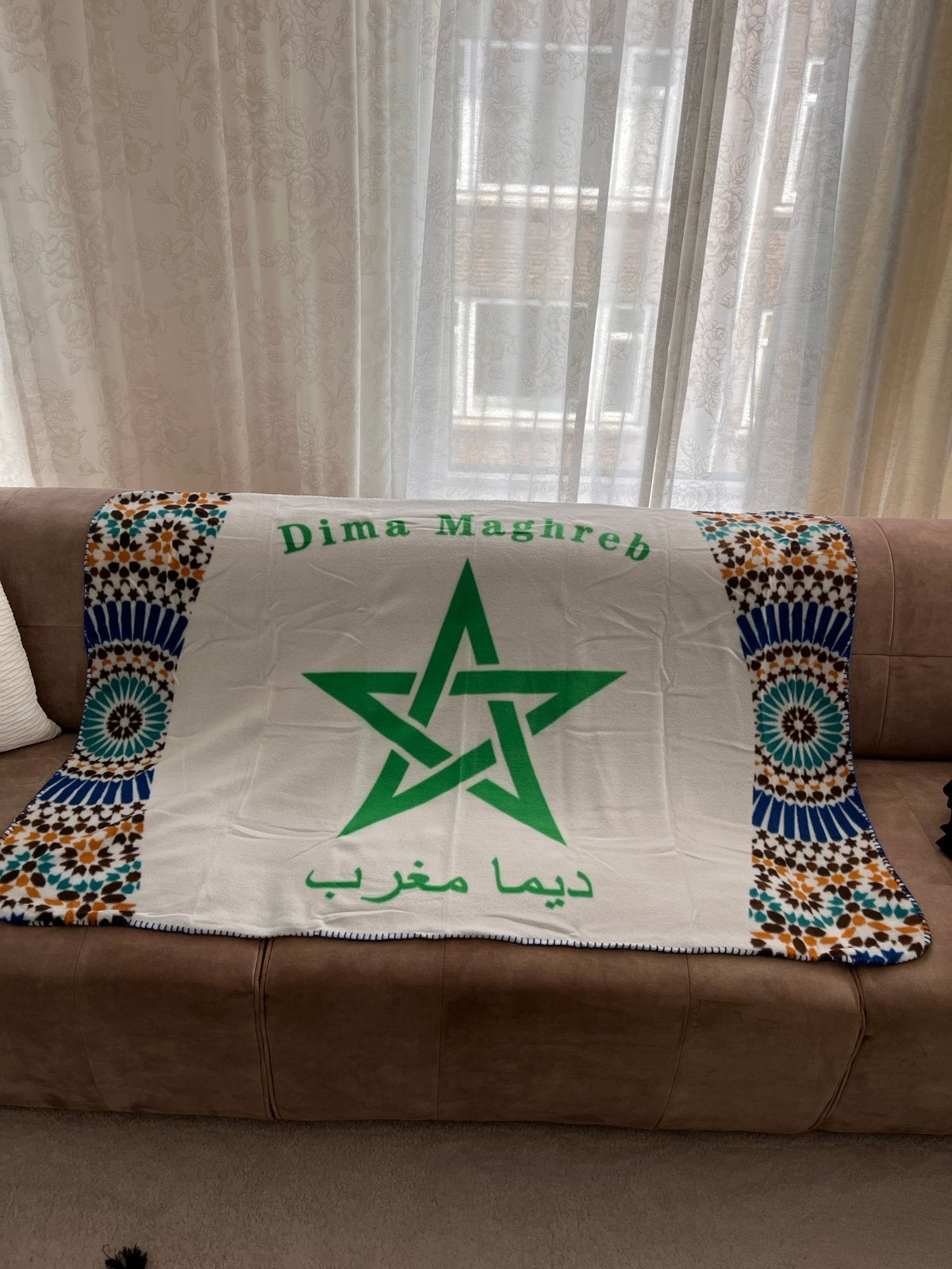 WK 26 Dima Maghreb Marokkaanse Deken/Plaid, Ophalen of Verzenden, Zo goed als nieuw, Wit, Rechthoekig