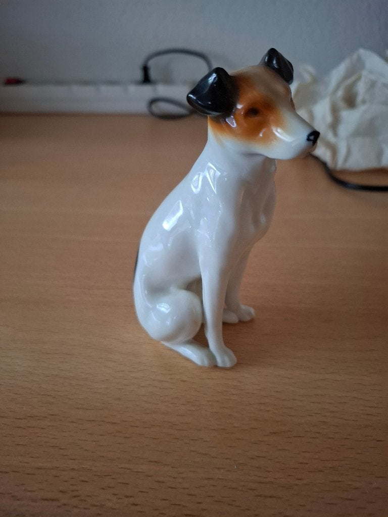 Antiek Porseleinen Jack Russell - Pfeffer Gotha - Art Deco ., Antiek en Kunst, Ophalen