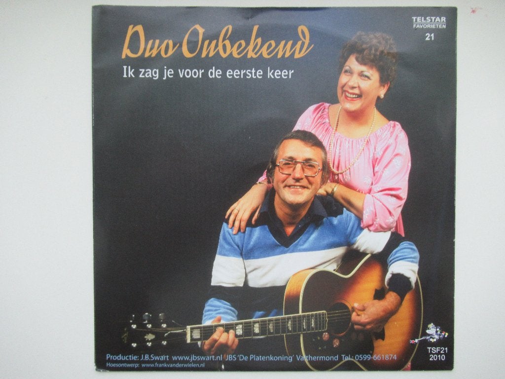 DUO ONBEKEND # IK ZAG JE VOOR DE EERSTE KEER/MARISABEL, Ophalen of Verzenden, Fotohoes, Levenslied of Smartlap, 12 inch