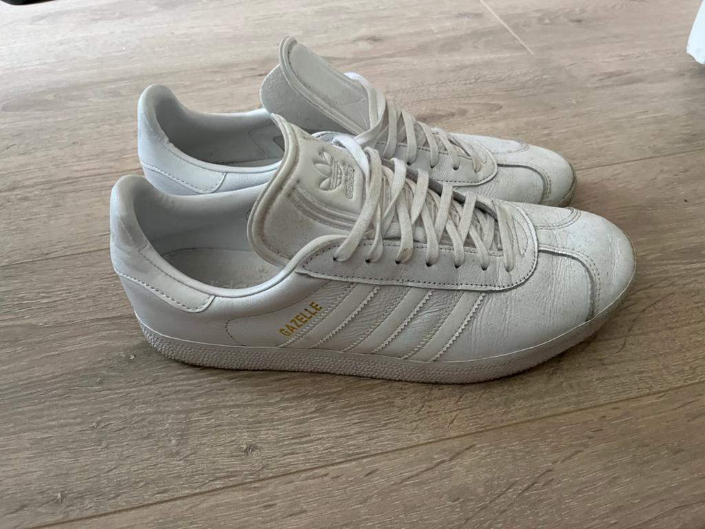 Adidas Gazelle Gazelle sneakers - Zo goed als nieuw, Ophalen of Verzenden, Zo goed als nieuw, Wit, Sneakers of Gympen