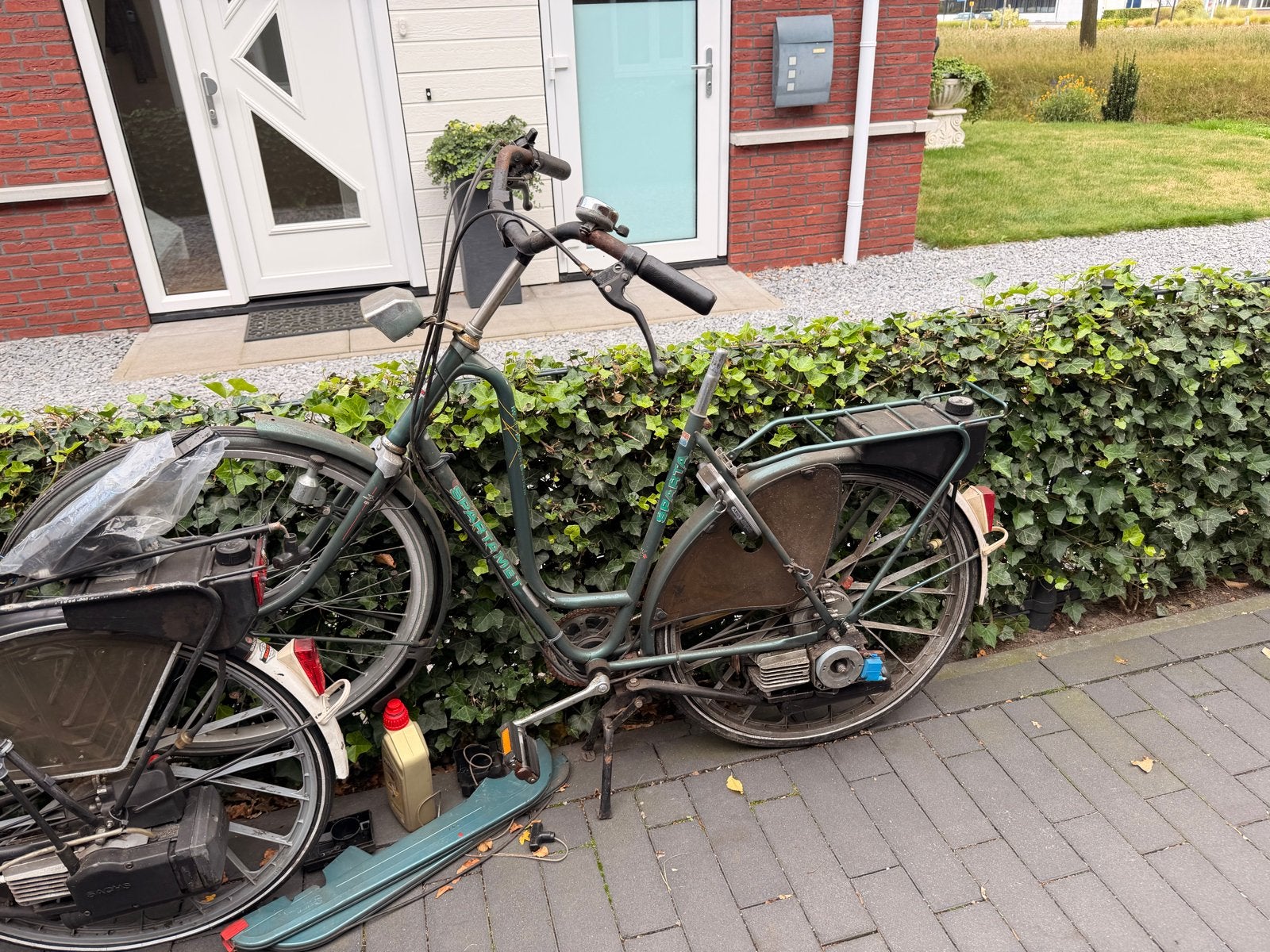 2x Spartamet voor onderdelen of opknapper met kenteken, Ophalen, Gebruikt, Tweetakt, Spartamet
