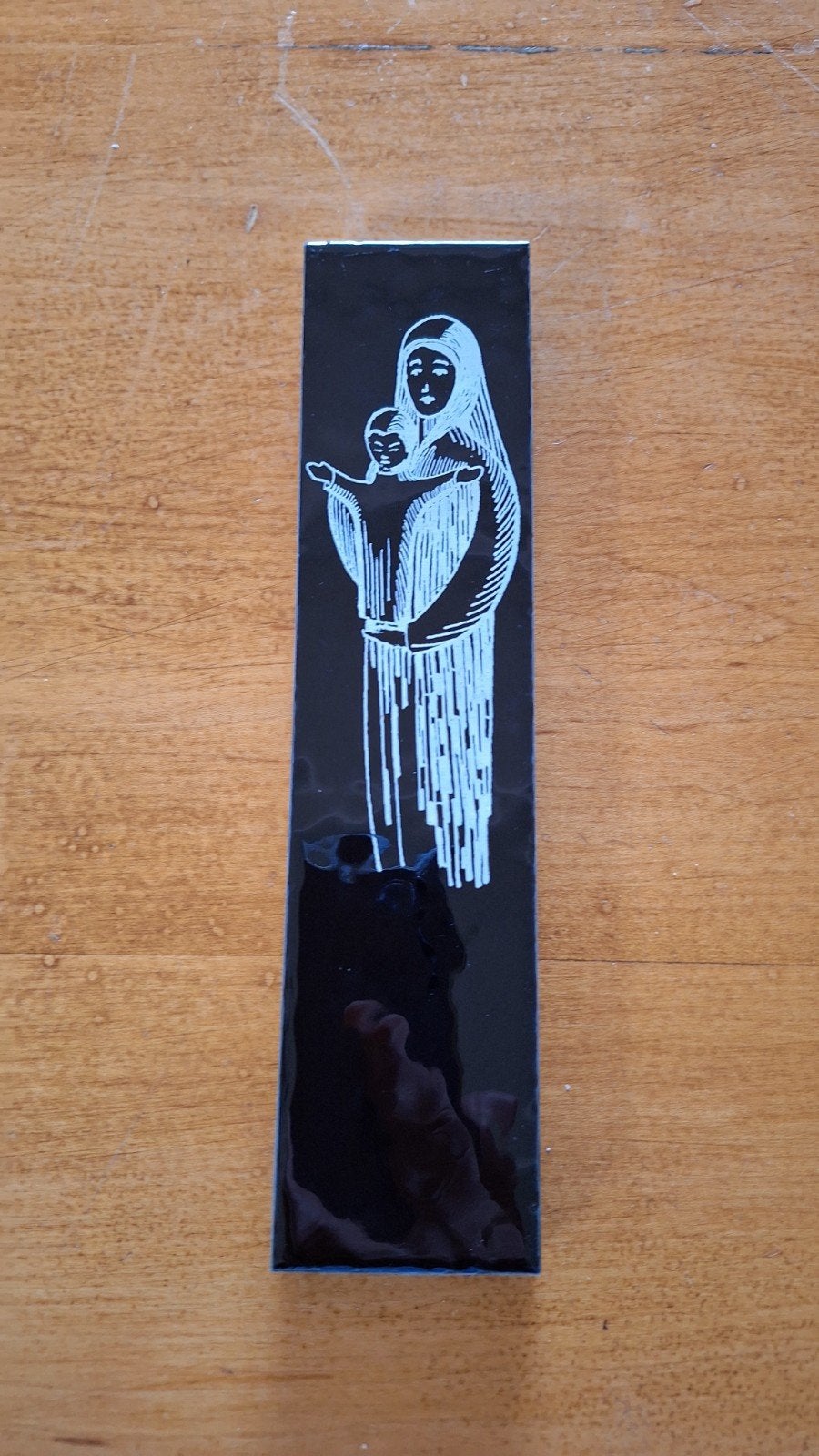 vintage tegel Maria met kind. V&B, Ophalen of Verzenden