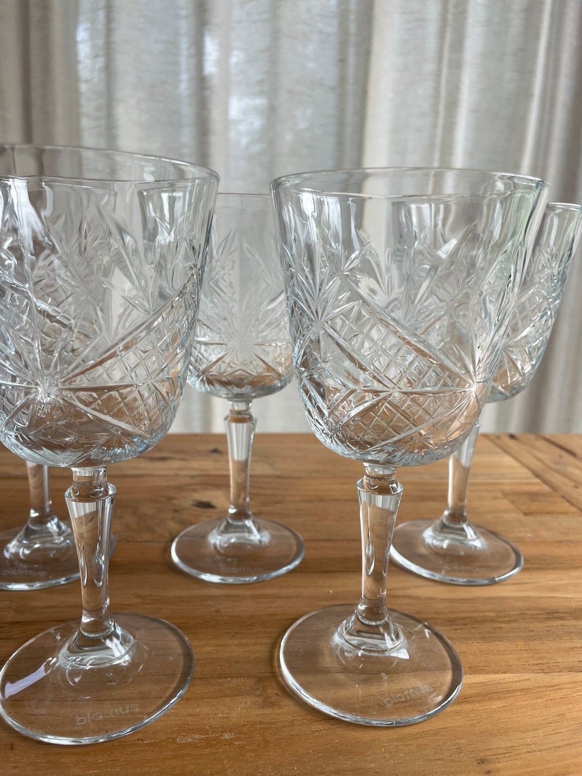 6 blomus wijnglazen, Verzamelen, Glas en Borrelglaasjes, Ophalen, Zo goed als nieuw, Overige typen