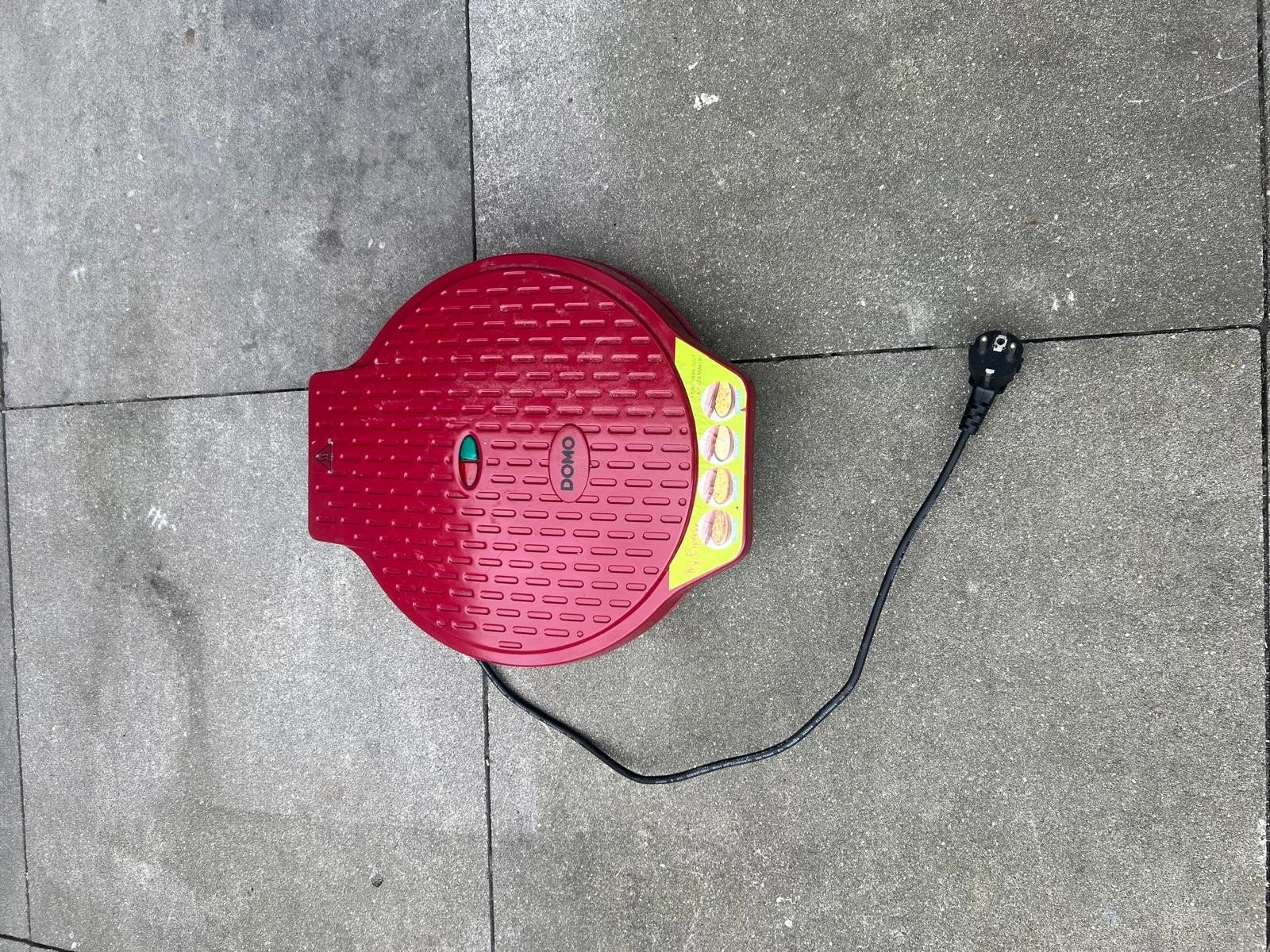 Domo Pizzaoven Rood - Compacte Pizza Maker, Minder dan 45 cm, Minder dan 45 cm, Pizzaoven, Ophalen of Verzenden