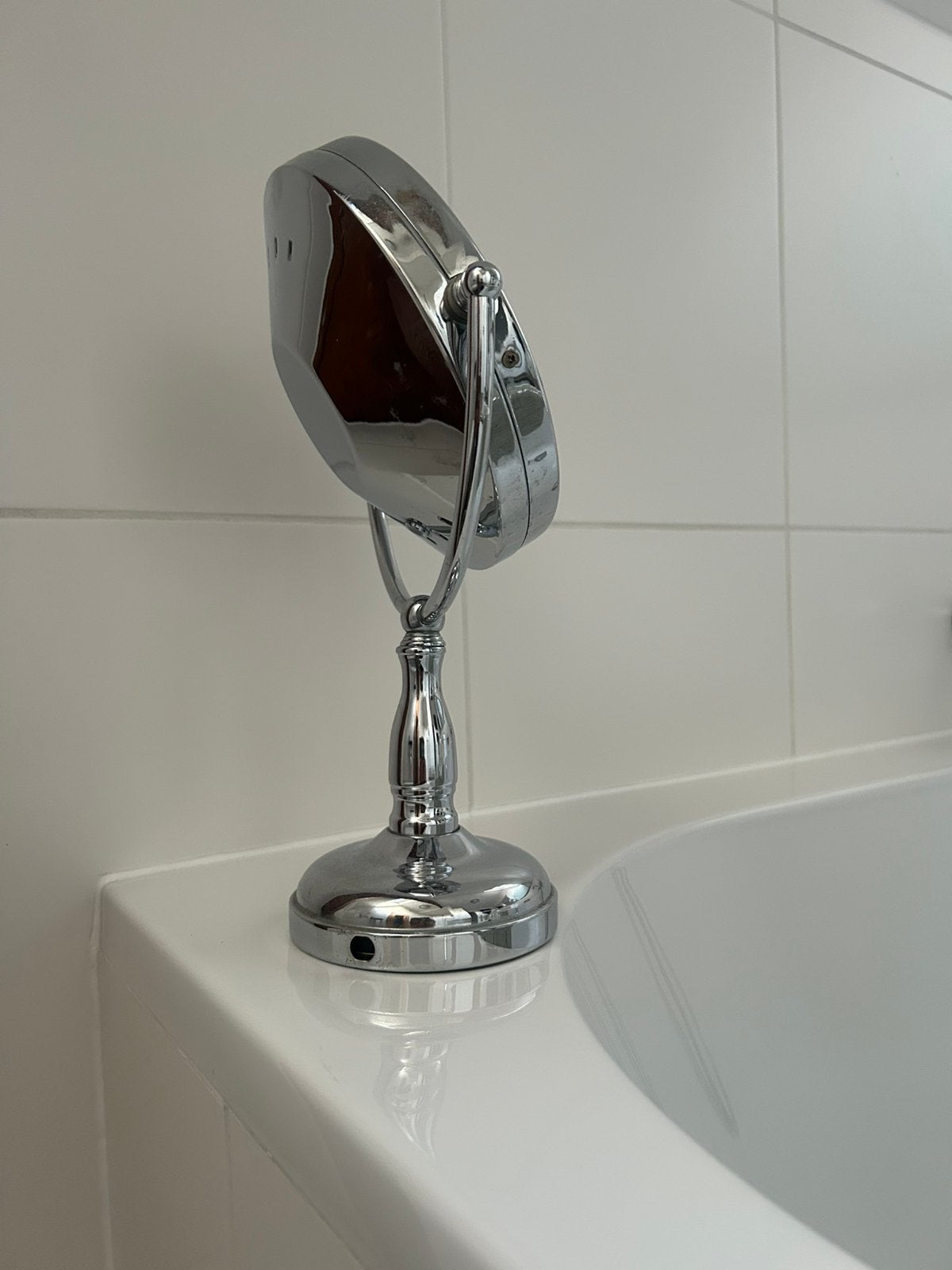 Make up/ scheerspiegel, Minder dan 50 cm, Rond, Ophalen of Verzenden, Zo goed als nieuw