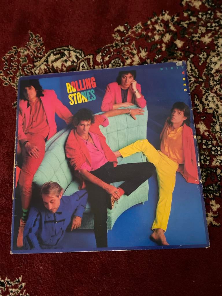 The Rolling Stones - Dirty Work LP (1986), Gebruikt, Originele persing, Ophalen of Verzenden, 12 inch