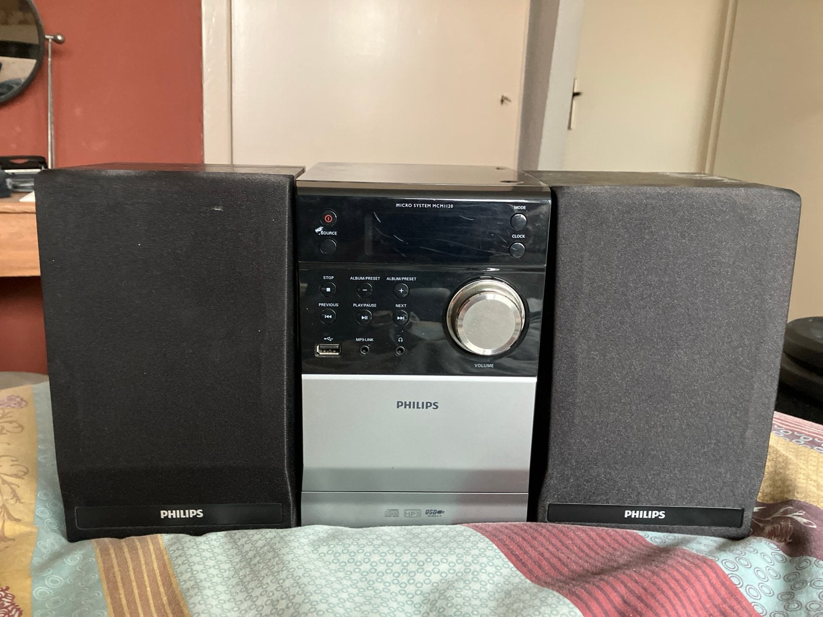 Philips Microset met CD-speler, Tuner en Speakers, Philips, Gebruikt, Ophalen of Verzenden, Microset