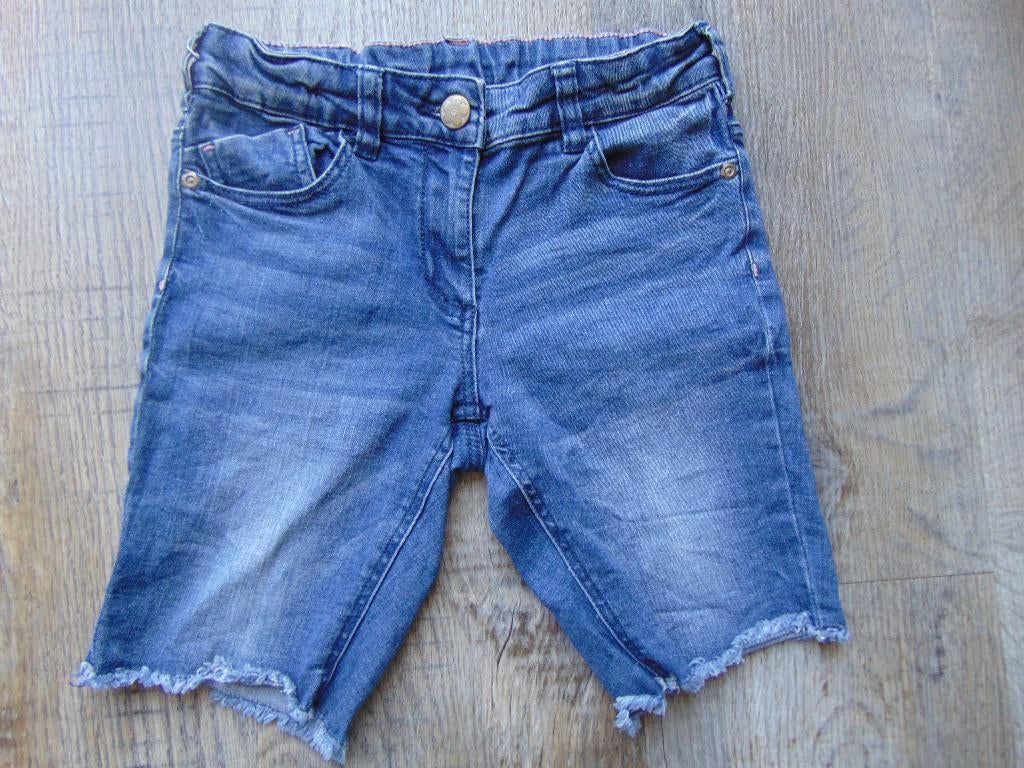 korte broek blauw spijkerbroek maat 134 C&A short broekje, Broek, Meisje, Palomino (C&A), Ophalen of Verzenden