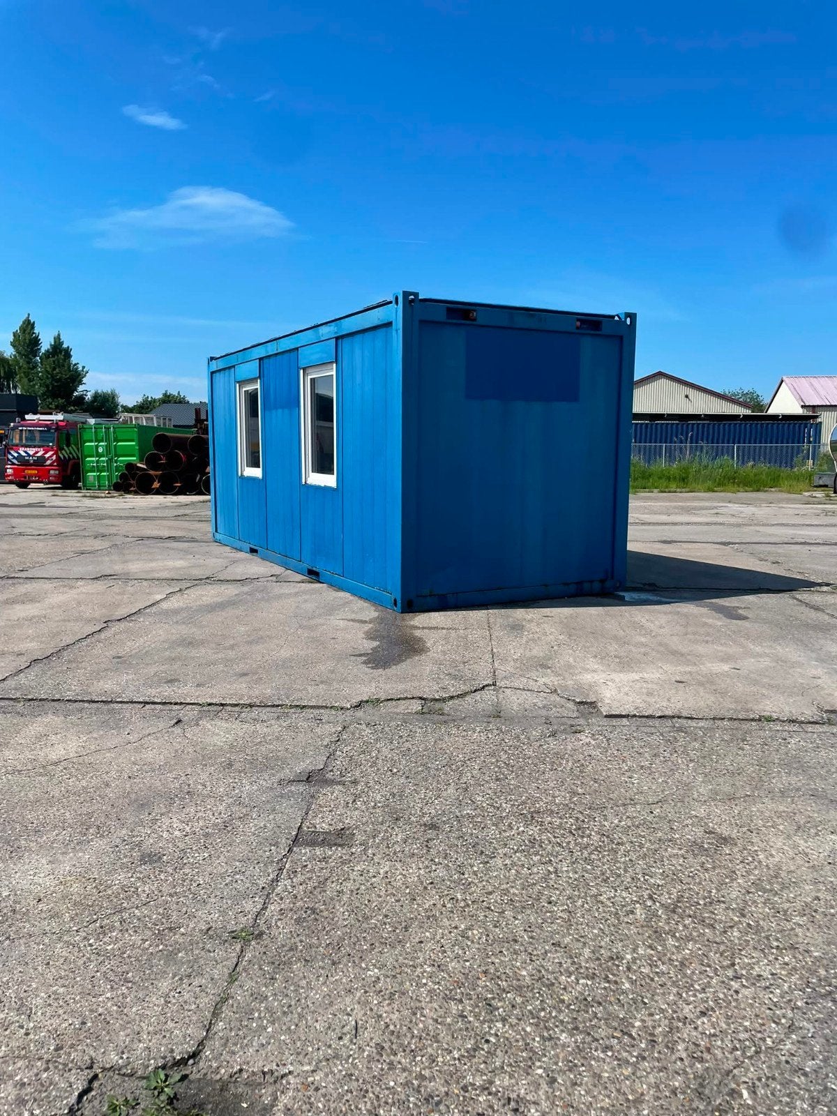 20ft Schaftunit / Schaftkeet - 6 x 2,5m met keukenblok, Ophalen of Verzenden