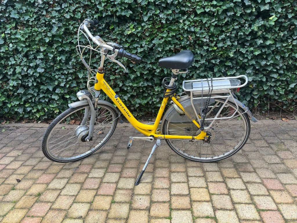 Gazelle elektrische fiets 49 cm, Shimano Nexus 8 versn., Ophalen, Gebruikt, Velgrem, 47 tot 50 cm