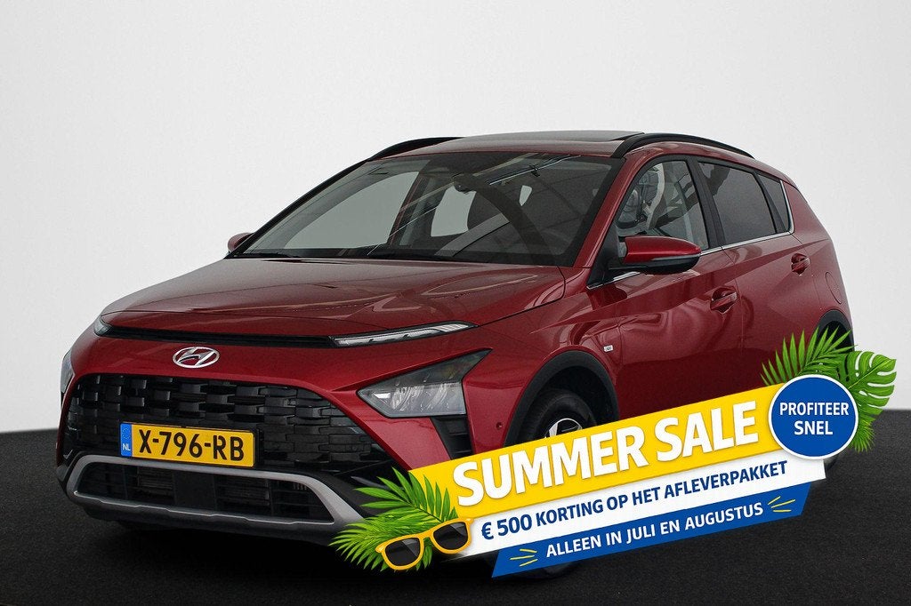 Hyundai Bayon 1.0 T-GDI Premium Sky Schuifdak Stuur-Stoelver, Auto's, Hyundai, Voorwielaandrijving, Gebruikt, 1095 kg, Origineel Nederlands