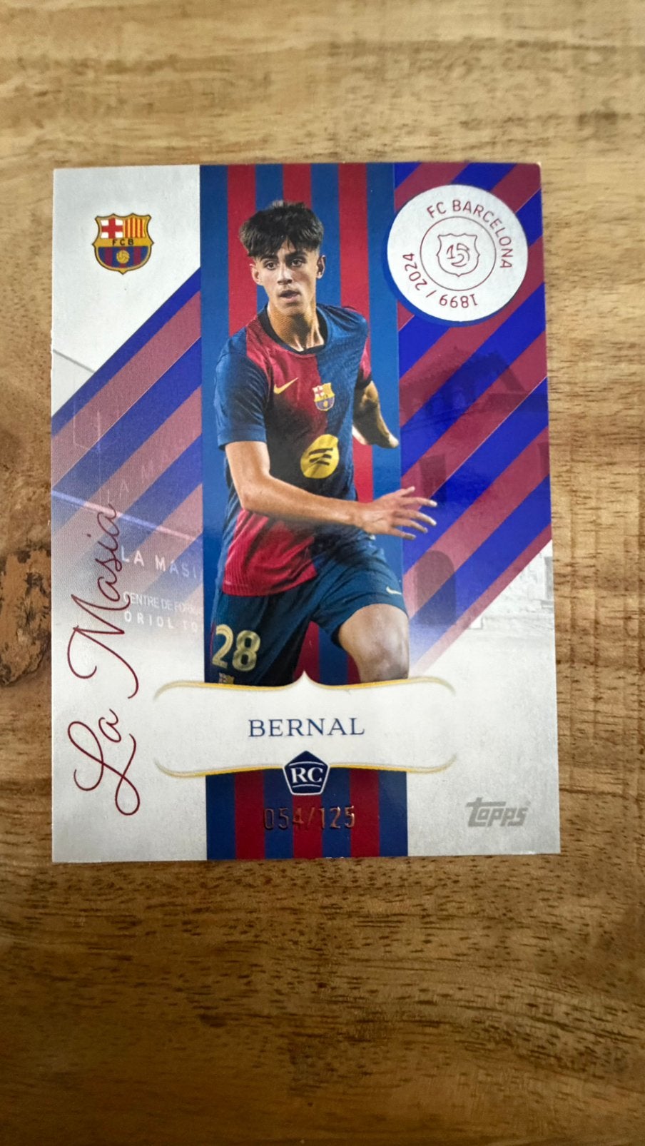Marc Bernal /125 topps barcelona 125th anniversary, Ophalen of Verzenden, Zo goed als nieuw, Buitenlandse clubs, Poster, Plaatje of Sticker