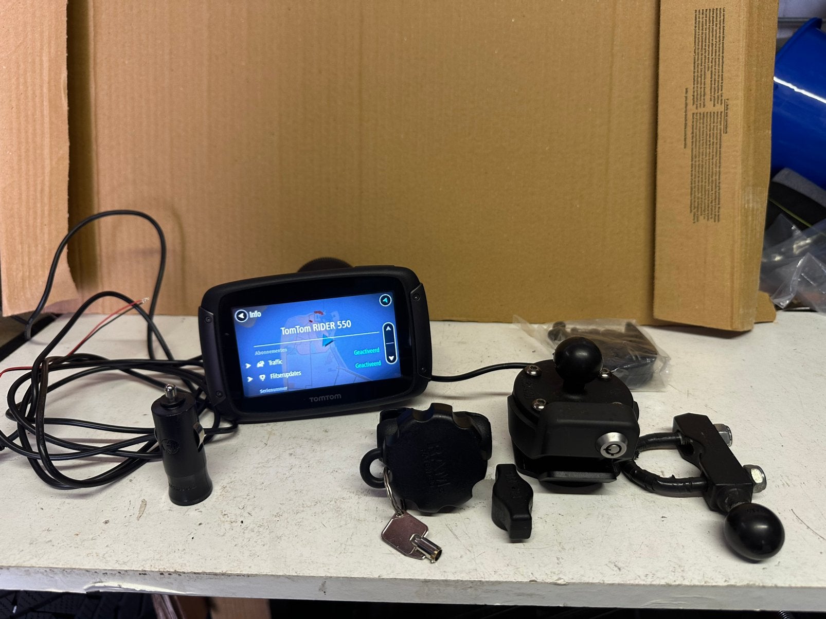TomTom rider 550 inclusief accessoires, Motoren, Ophalen of Verzenden, Gebruikt