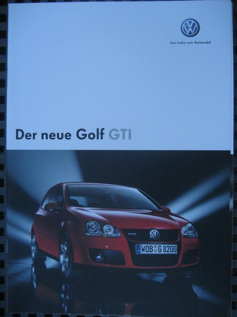 Volkswagen Der neue Golf GTI (sept. 2004), Ophalen of Verzenden, Nieuw, Volkswagen