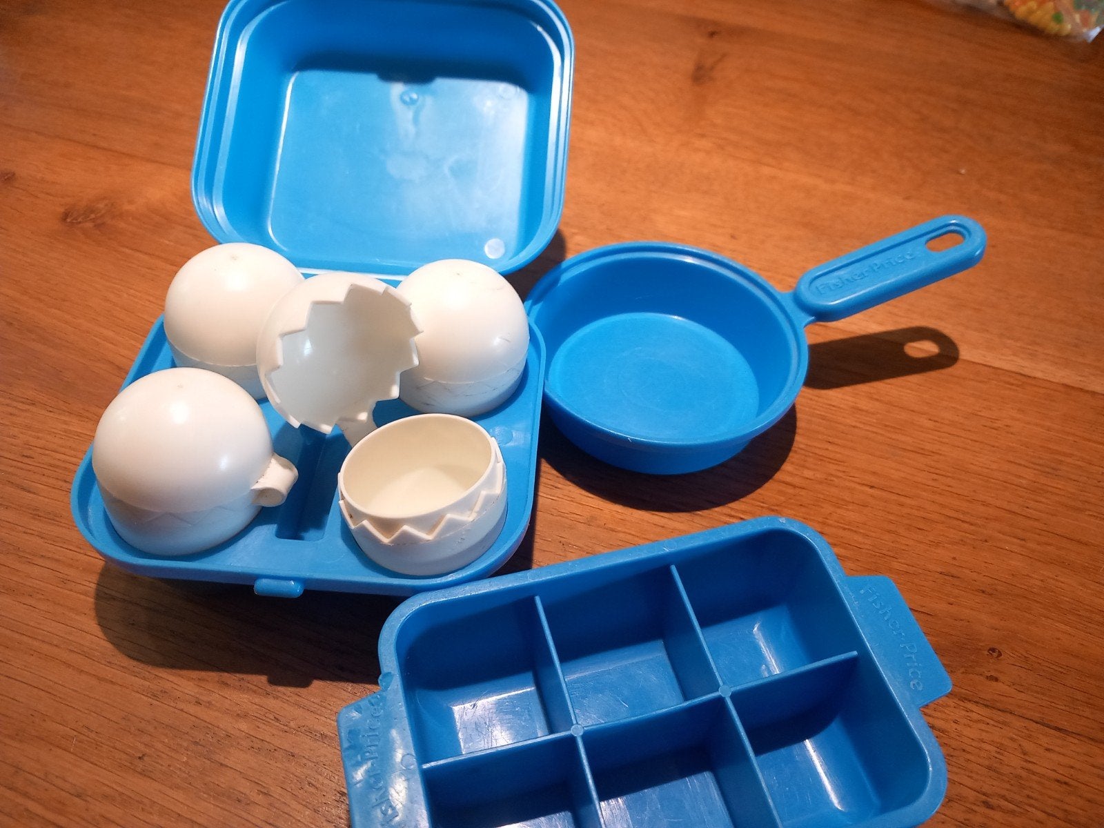 Fisher-Price eierset met pan en ijsblokjesvorm, Ophalen, Gebruikt, Speelset
