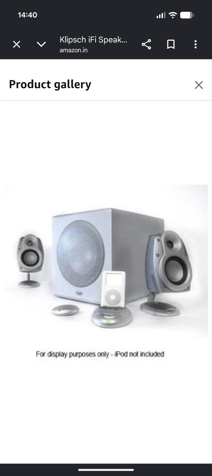 Klipsch iFi, Ophalen of Verzenden, 120 watt of meer, Subwoofer, Overige merken