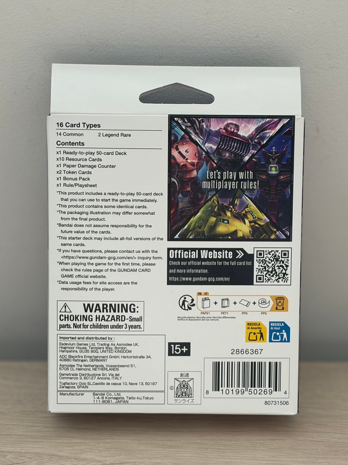 Gundam Card Game ST14 Heavy Dominion Starter Deck, Ophalen of Verzenden, Zo goed als nieuw