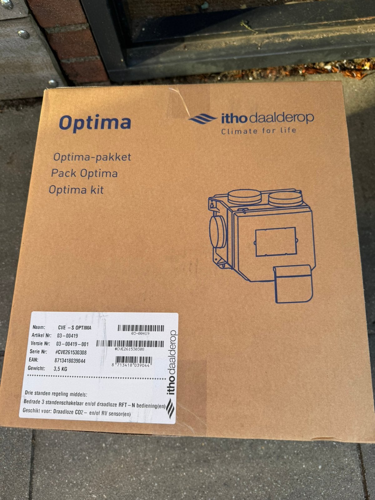 Itho ventilatie box met euro stekker en perilex, Ophalen of Verzenden, Nieuw