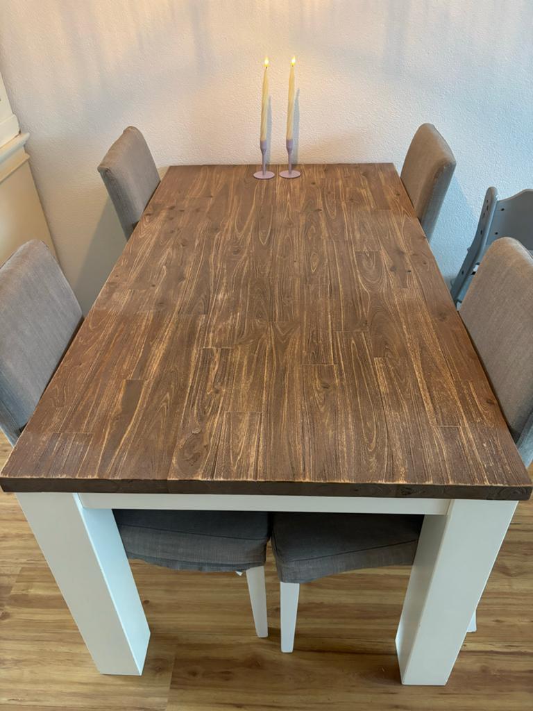 Eettafel, Huis en Inrichting, Ophalen, Gebruikt, 50 tot 100 cm, 150 tot 200 cm