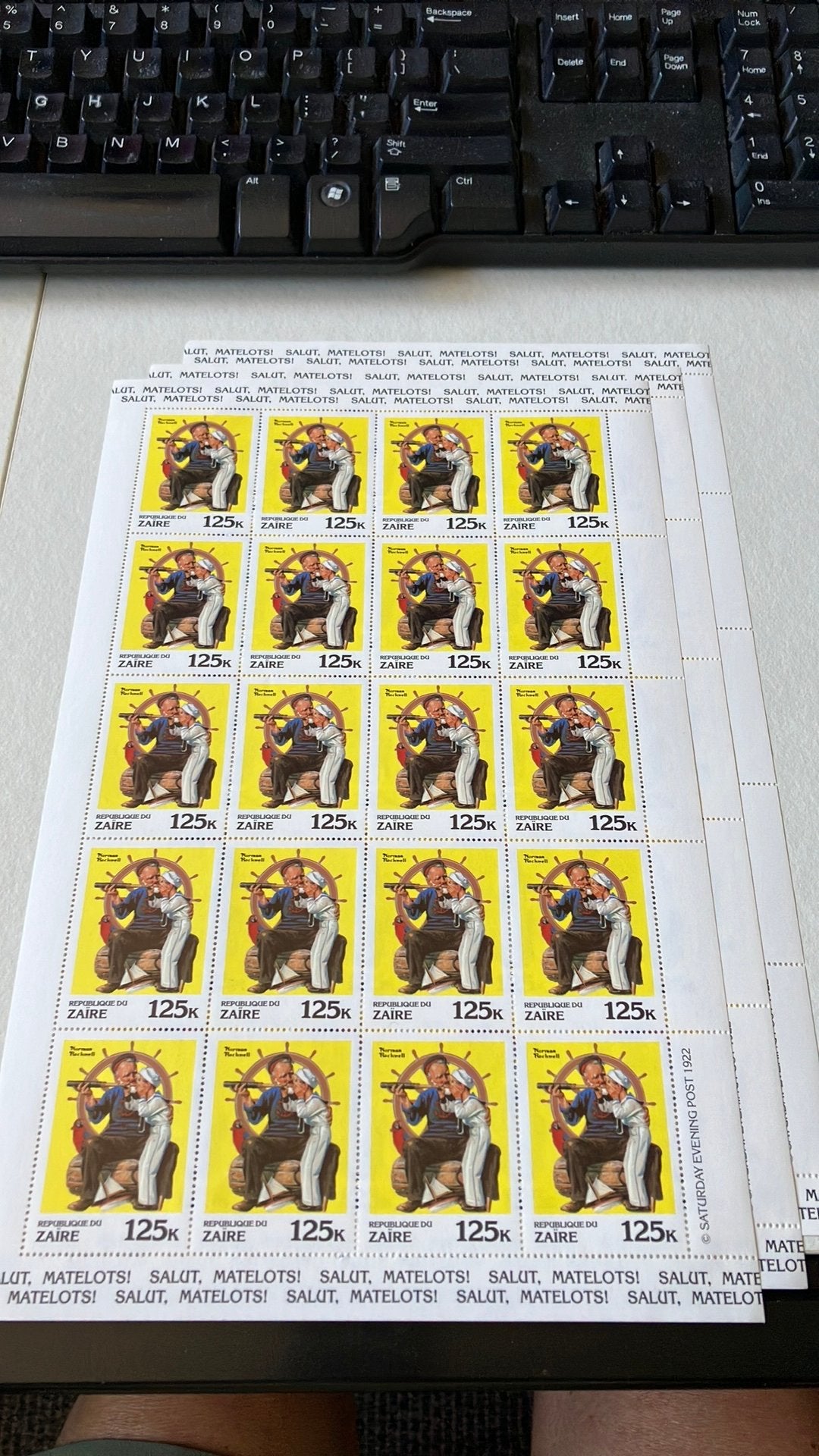 Zaire sw 712 3 vellen postfris, Ophalen of Verzenden, Nederland
