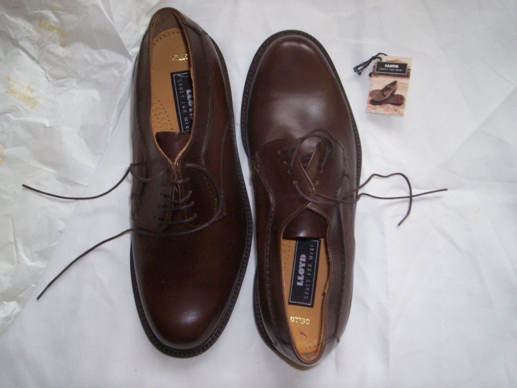 2x HERENSCHOEN Lloyd Dello maat 42½ (8½)  paar Herenschoenen, Ophalen, Nieuw, Bruin