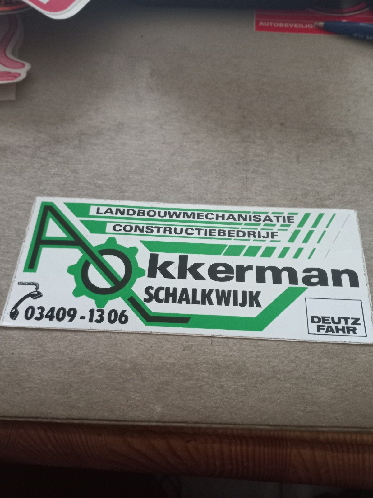 Akkerland Schalkwijk Sticker - Landbouwmechanisatie, Ophalen of Verzenden