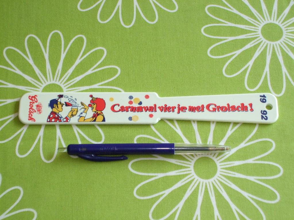Grolsch bierafschuimer 1992 - Carnaval vier je met Grolsch B, Ophalen of Verzenden, Zo goed als nieuw, Overige typen, Grolsch