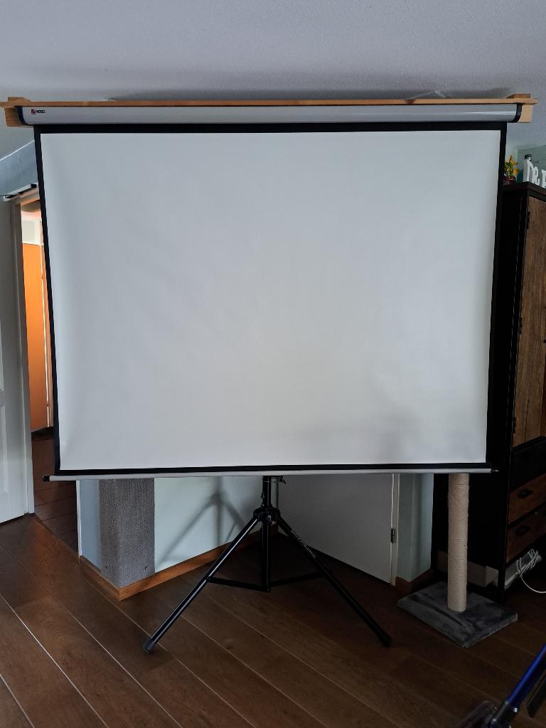 Dia, film, home cinema scherm, met beamer, Audio, Tv en Foto, Beamers, Ophalen, Philips, Overige resoluties, Gebruikt