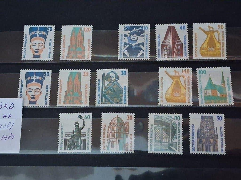 Postzegels Bundesrepublik Deutschland 1988/89pf, Verzenden, BRD, Postfris