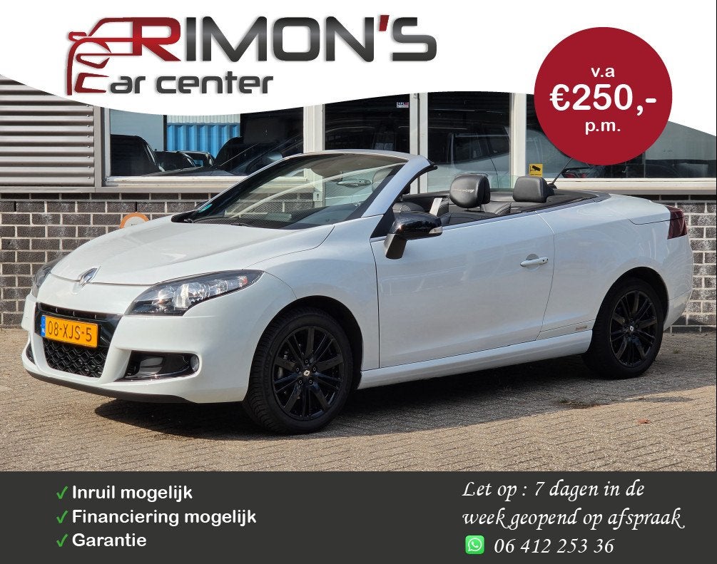 Renault Mégane Coupé-Cabriolet 1.4 TCE Monaco GP Leder Sto, Euro 5, Gebruikt, 750 kg, 4 cilinders