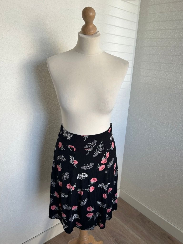 King Louie maat S zwarte vinder rok 356, Kleding | Dames, Rokken, Zwart, Ophalen of Verzenden, Zo goed als nieuw, Knielengte