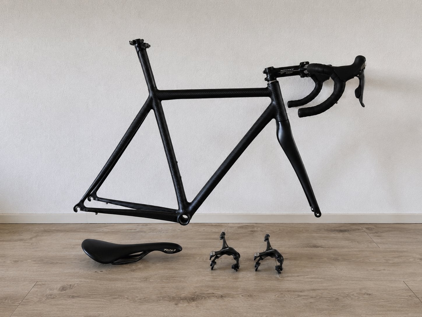 Carbon raceframe + vork + cockpit – maat M (ca. 53), Overige merken, Carbon, Ophalen of Verzenden, Zo goed als nieuw