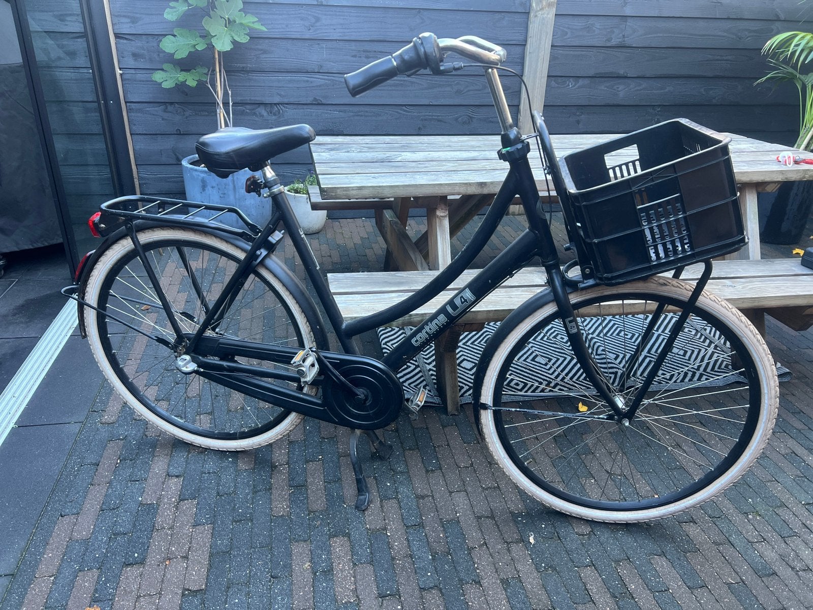 Degelijke 28” Cortina U4 omafiets 3 versnellingen nexus, Ophalen, Terugtraprem, Gebruikt, Versnellingen