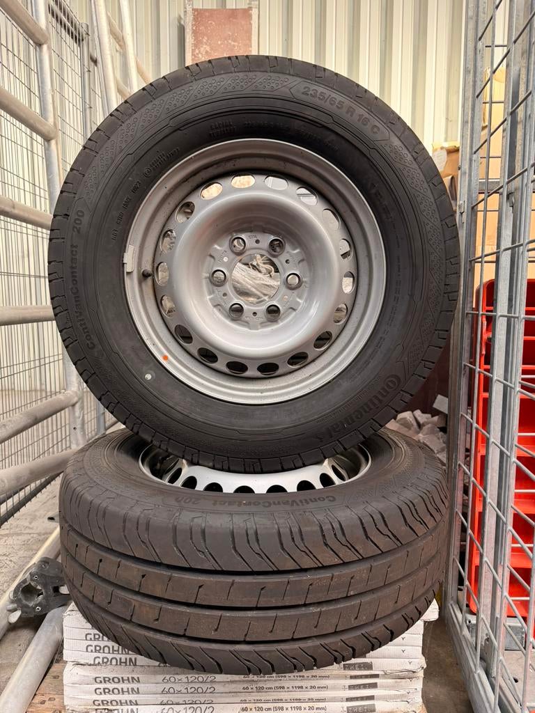 Stalen velgen + banden Mercedes Sprinter, Auto-onderdelen, Banden en Velgen, Bestelwagen, 16 inch, Nieuw, Ophalen of Verzenden