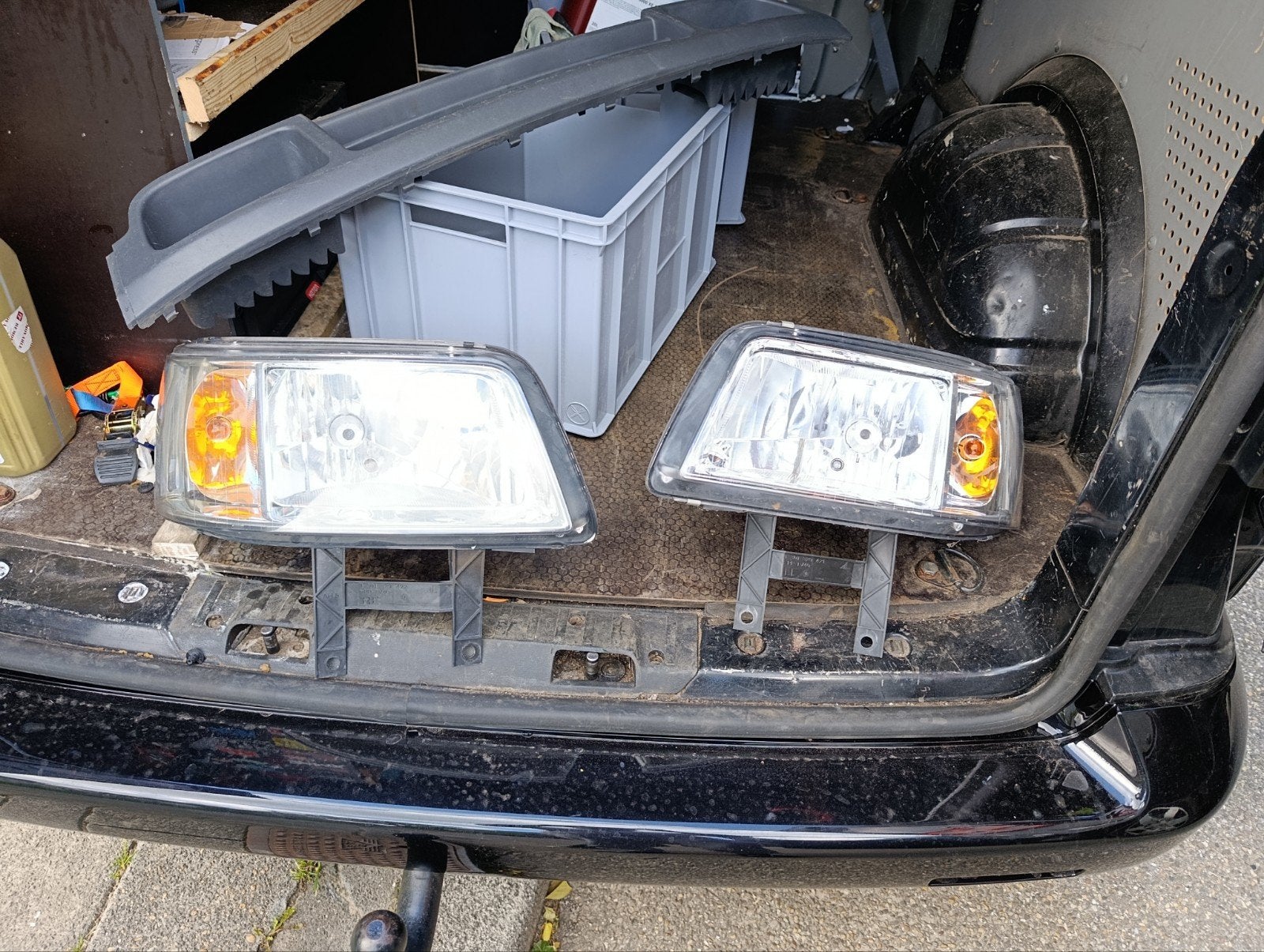 Vw t5 koplampen goede staat, Ophalen of Verzenden, Bumper