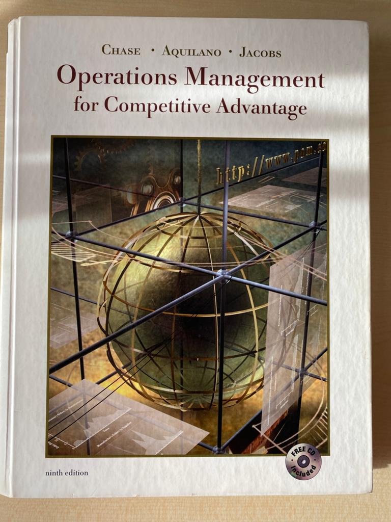 Operations Management for Competitive Advantage - 9e, Ophalen of Verzenden, Gamma, Zo goed als nieuw, HBO