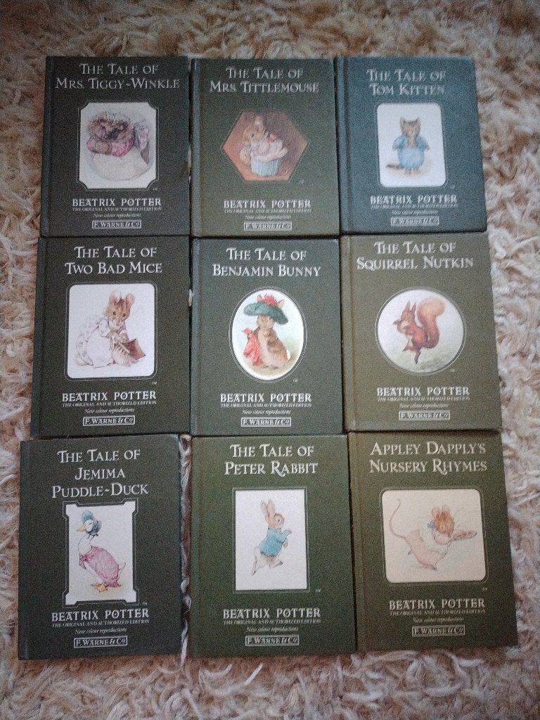 Beatrix Potter, Engelstalige boekjes, 9 stuks, Ophalen of Verzenden, Gelezen, Sprookjes