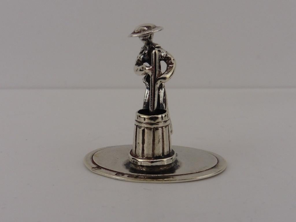 Zilveren miniatuur Karnen                               Z196, Ophalen of Verzenden, Zilver