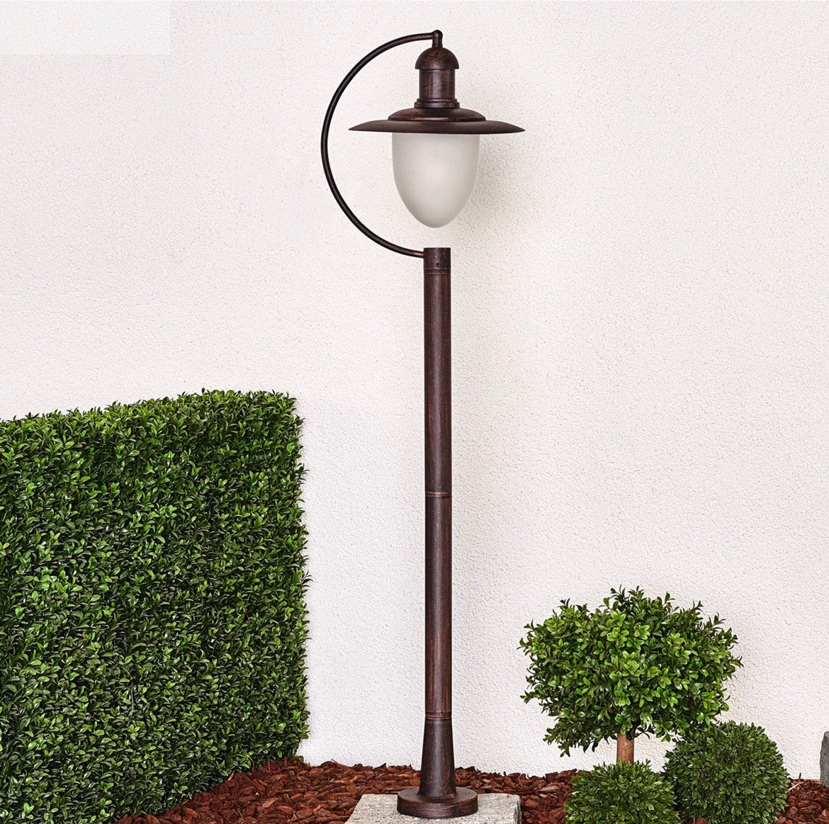 1x buitenlamp Lucide Aruba (zwart) - lantaarnpaal NIEUW, Staande lamp, Nieuw, Ophalen of Verzenden, Netvoeding