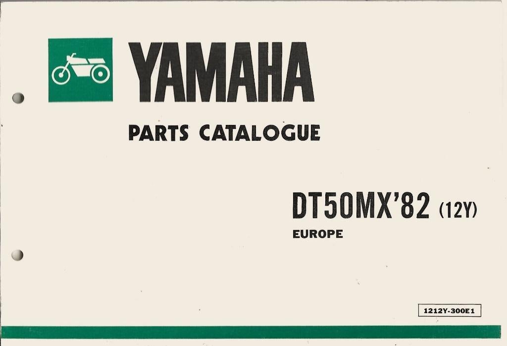 Yamaha DT50 MX Parts List Europe (7022z), Fietsen en Brommers, Ophalen of Verzenden, Zo goed als nieuw