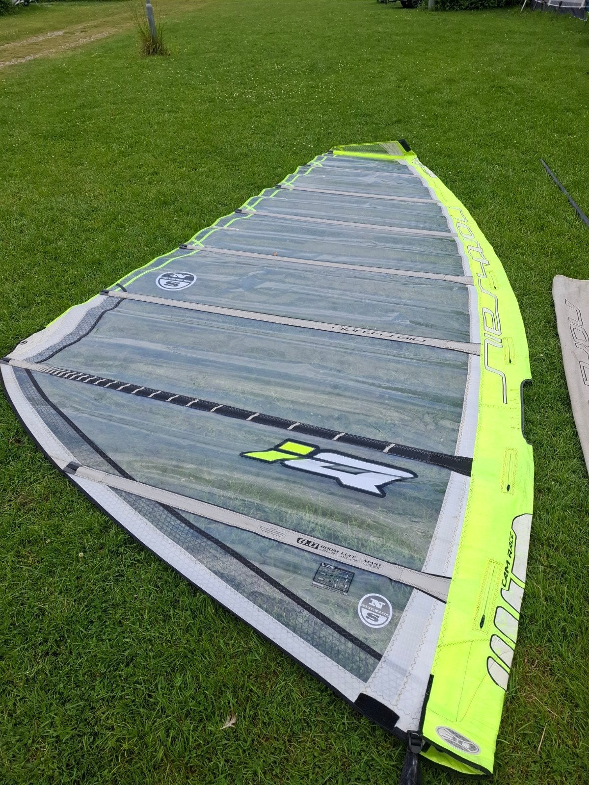 Windsurf zeilen, mast en giek (North Sails en Gaastra), Ophalen