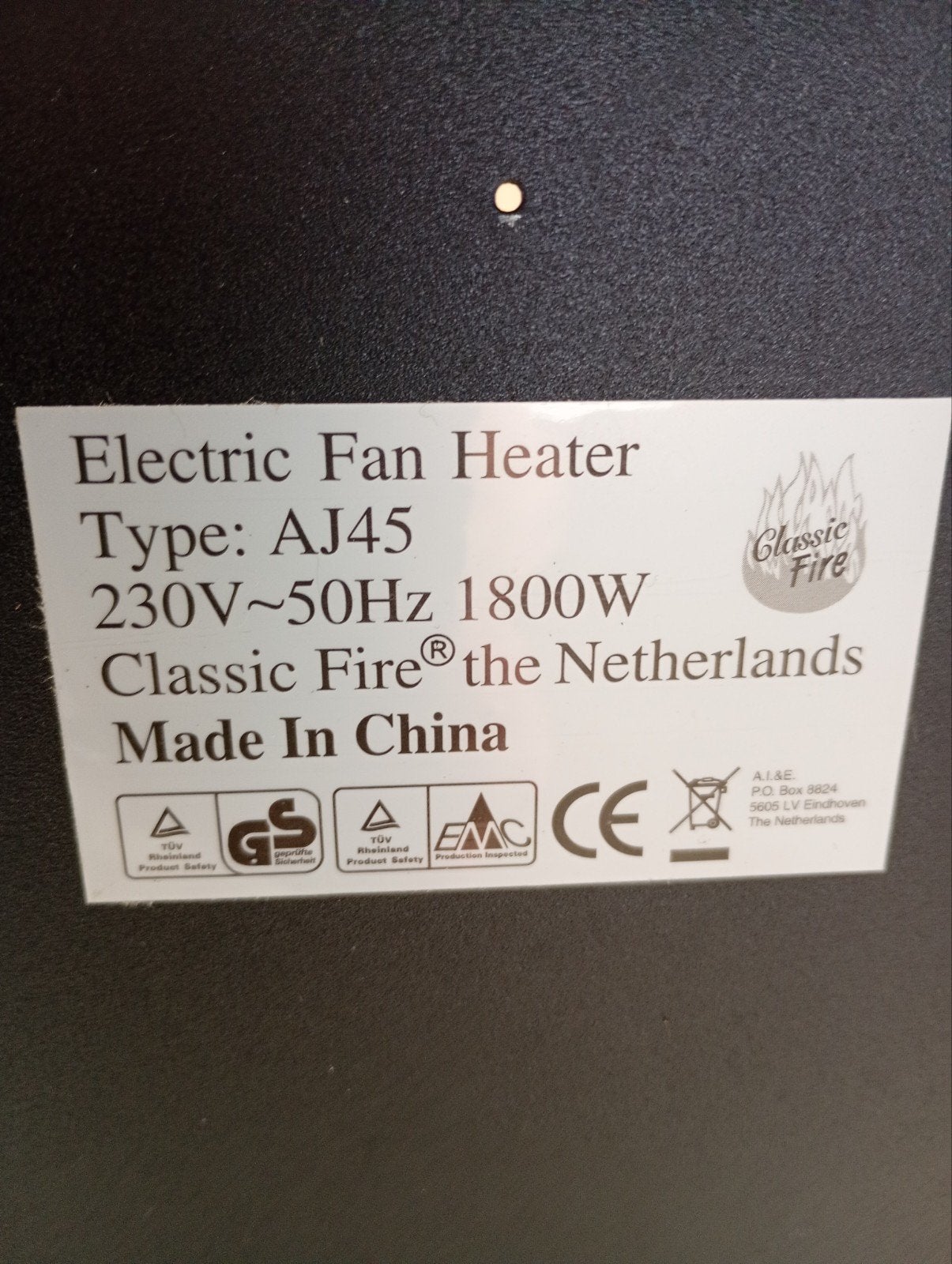 Elektrische haard Classic Fire met heater functie, Ophalen of Verzenden