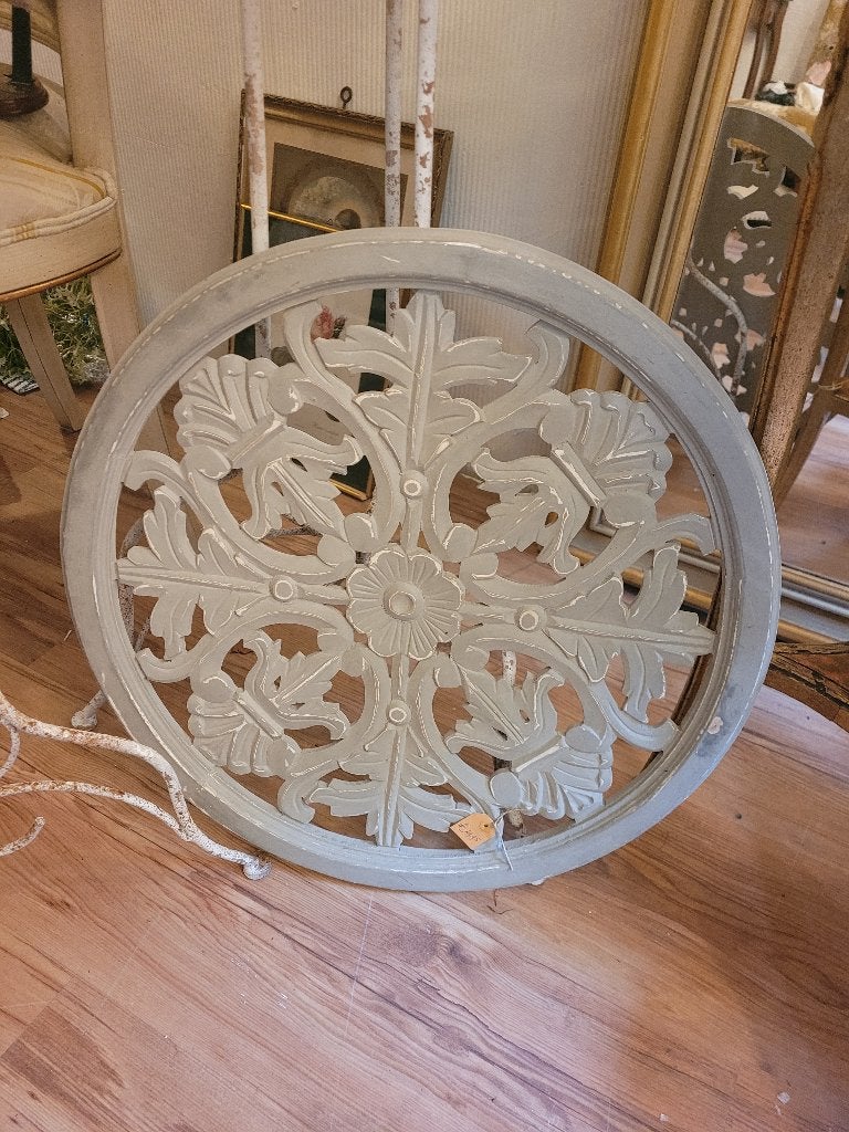 Houten wand decoratie, Heikant 21 Kaatsheuvel, 48 cm, Hout, Belle Vieille Brocante