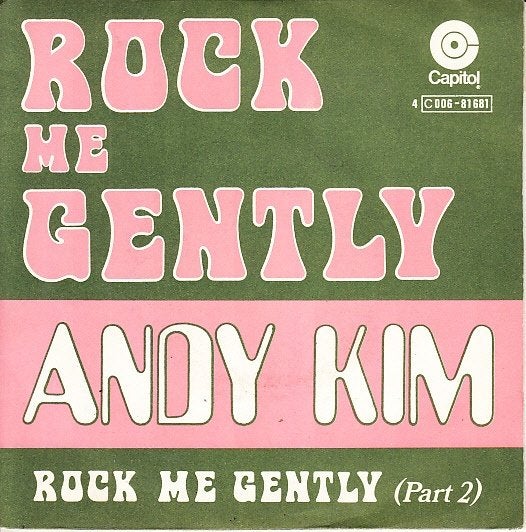 andy kim - rock me gently  ( 1974), Fotohoes, Ophalen of Verzenden, Zo goed als nieuw, Pop